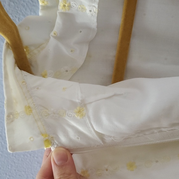 Vintage 1960 Eyelet Handmade Dress - Picture 10 of 11